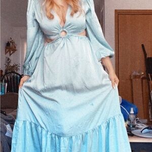 Light green/blue dress